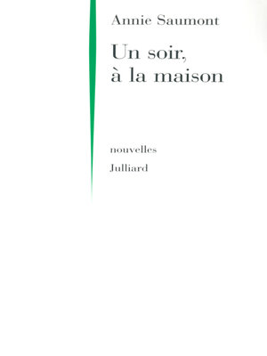 cover image of Un soir, à la maison